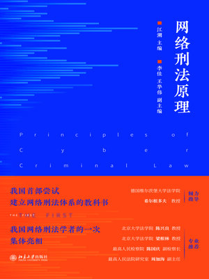 cover image of 网络刑法原理